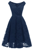 Robe vintage en dentelle A-line