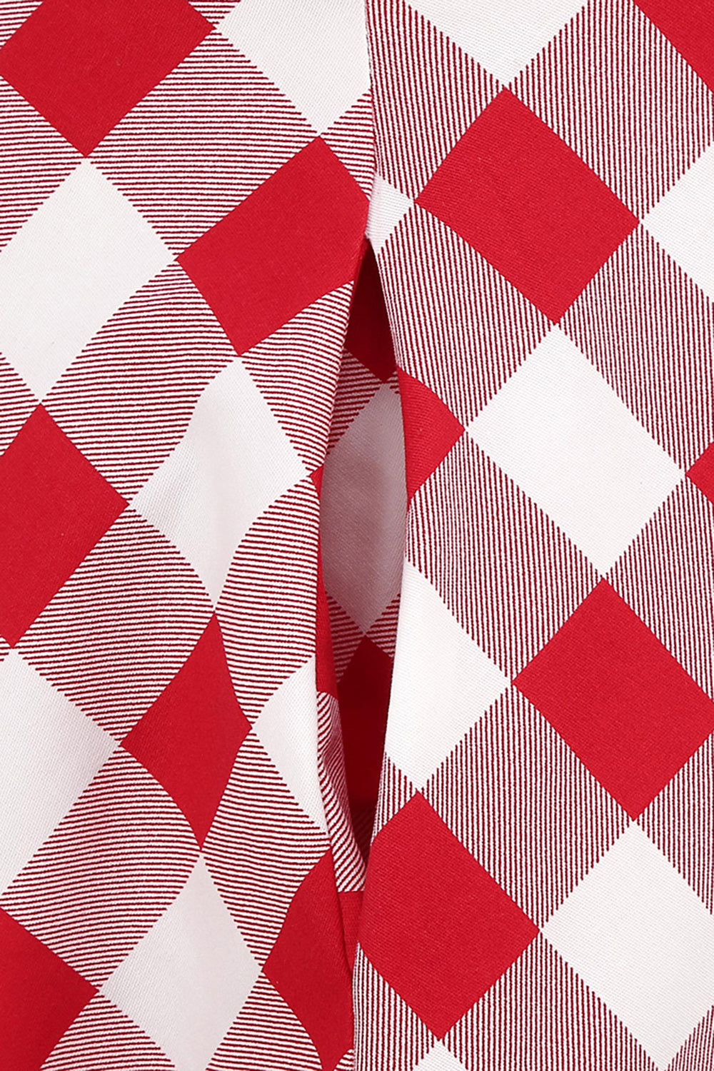 Robe balançoire Rouge Plaid Halter des années 1950