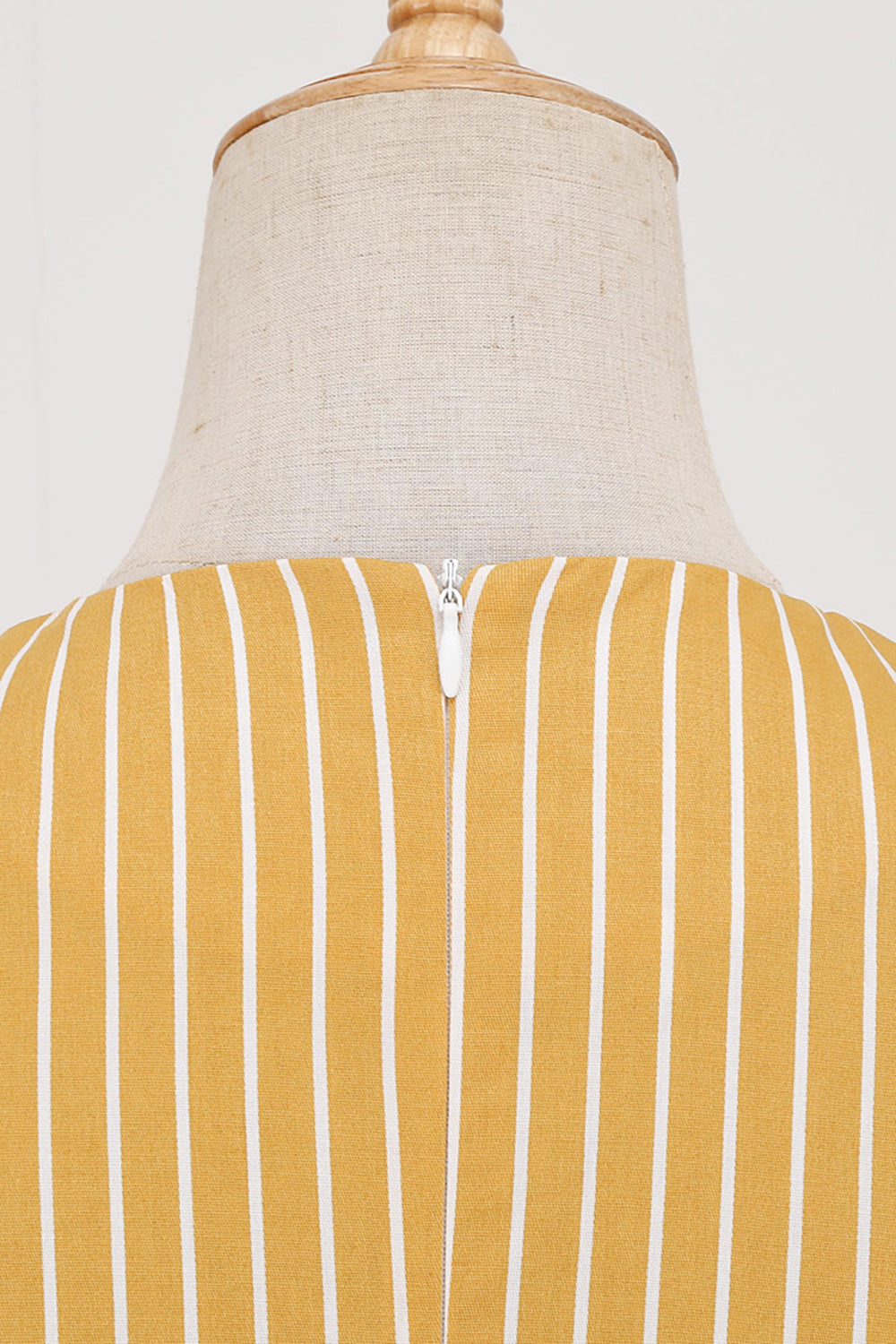 Rayures Manches Courtes 50s Swing Robe