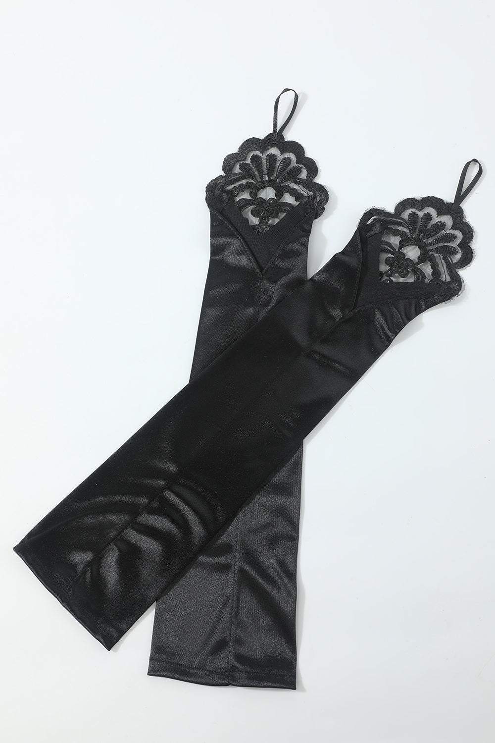 Noir Six Pièces Collier Gants 1920s Accessoires de fête
