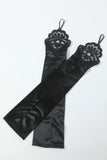 Noir Six Pièces Collier Gants 1920s Accessoires de fête