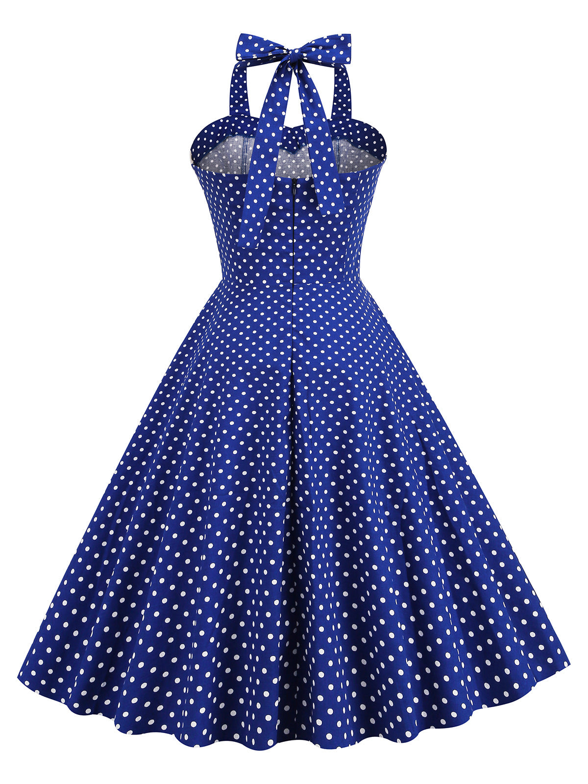 Robe Halter Polka Dots Swing années 50