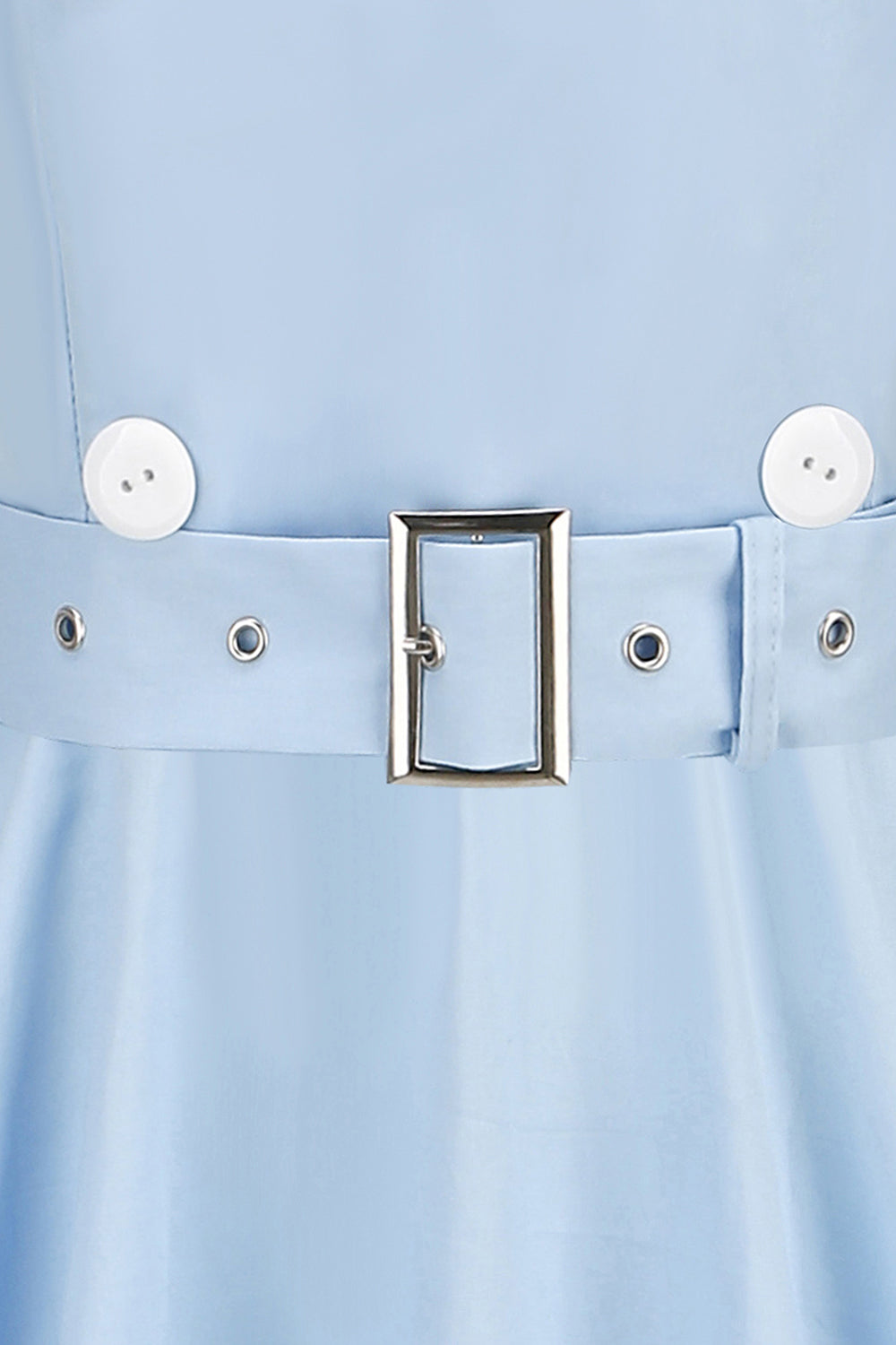 Robe swing noire des années 50 avec ceinture