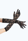 Gants de fête Gatsby en dentelle noire