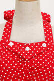 Retro Style Halter Red Polka Dots Robe des années 50
