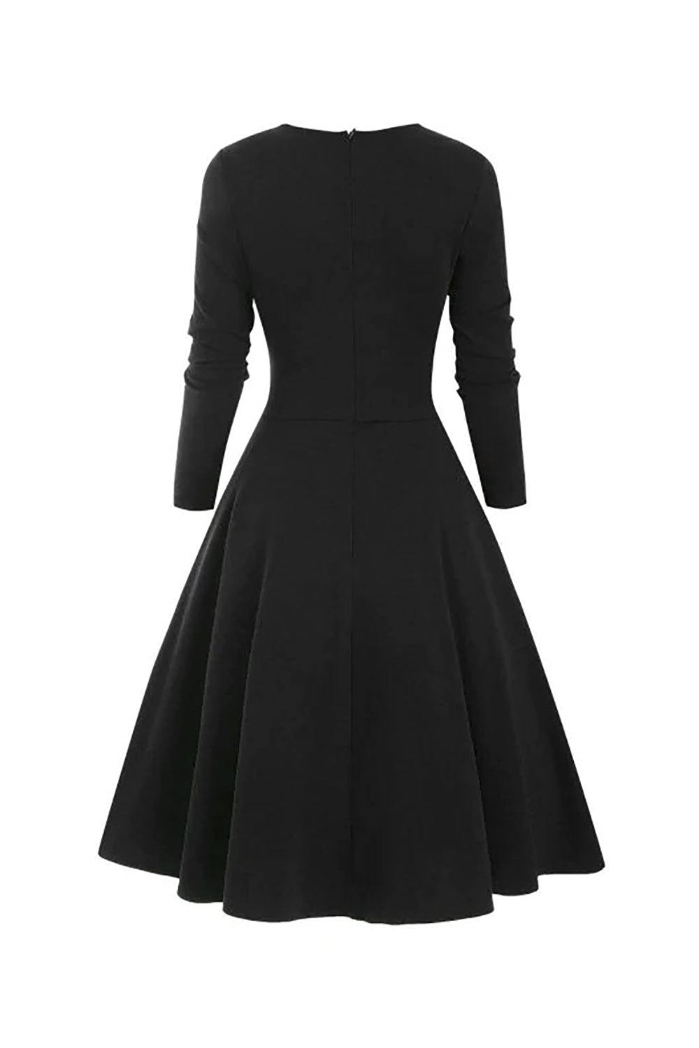 Vérifiez la robe rétro d’Halloween imprimée à la taille