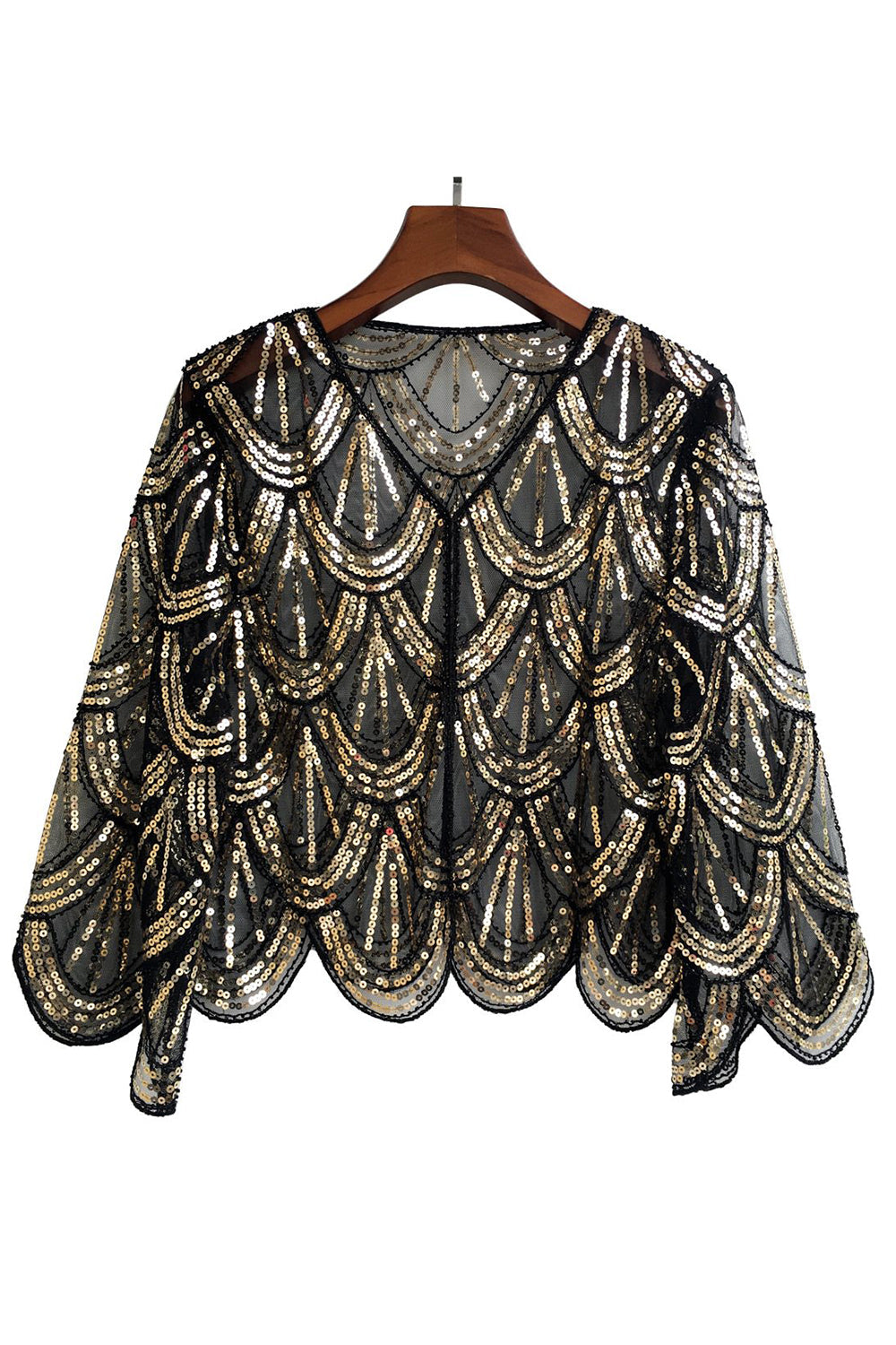 Fuchsia noir pailleté Cap des années 1920