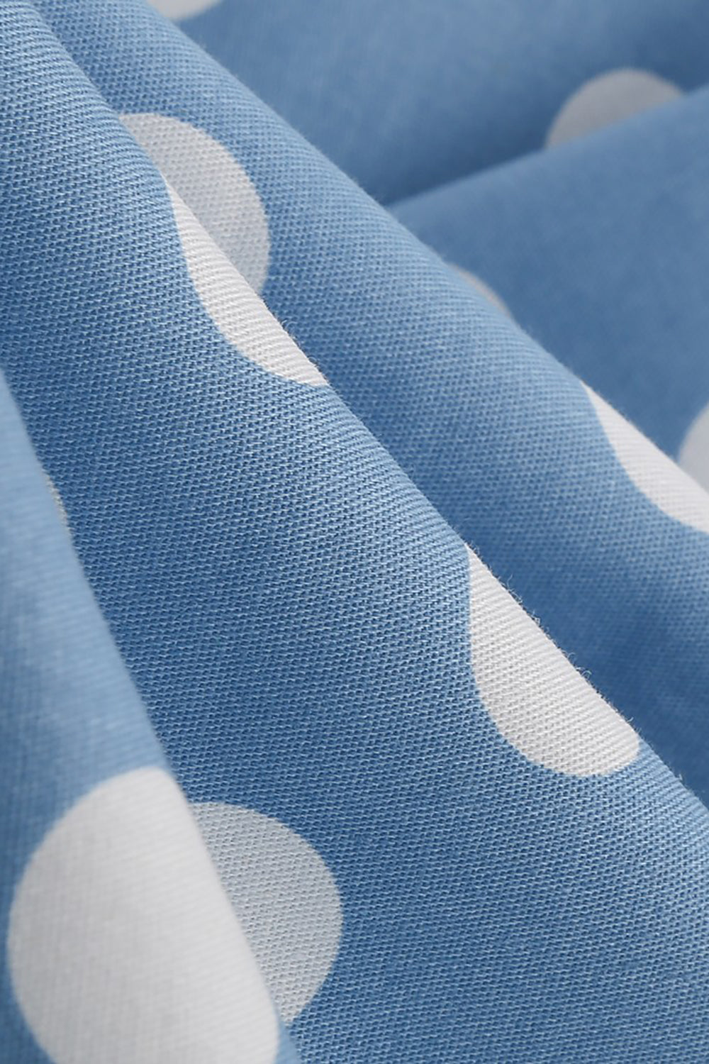 Hepburn Style Pois Bleu 1950s Robe