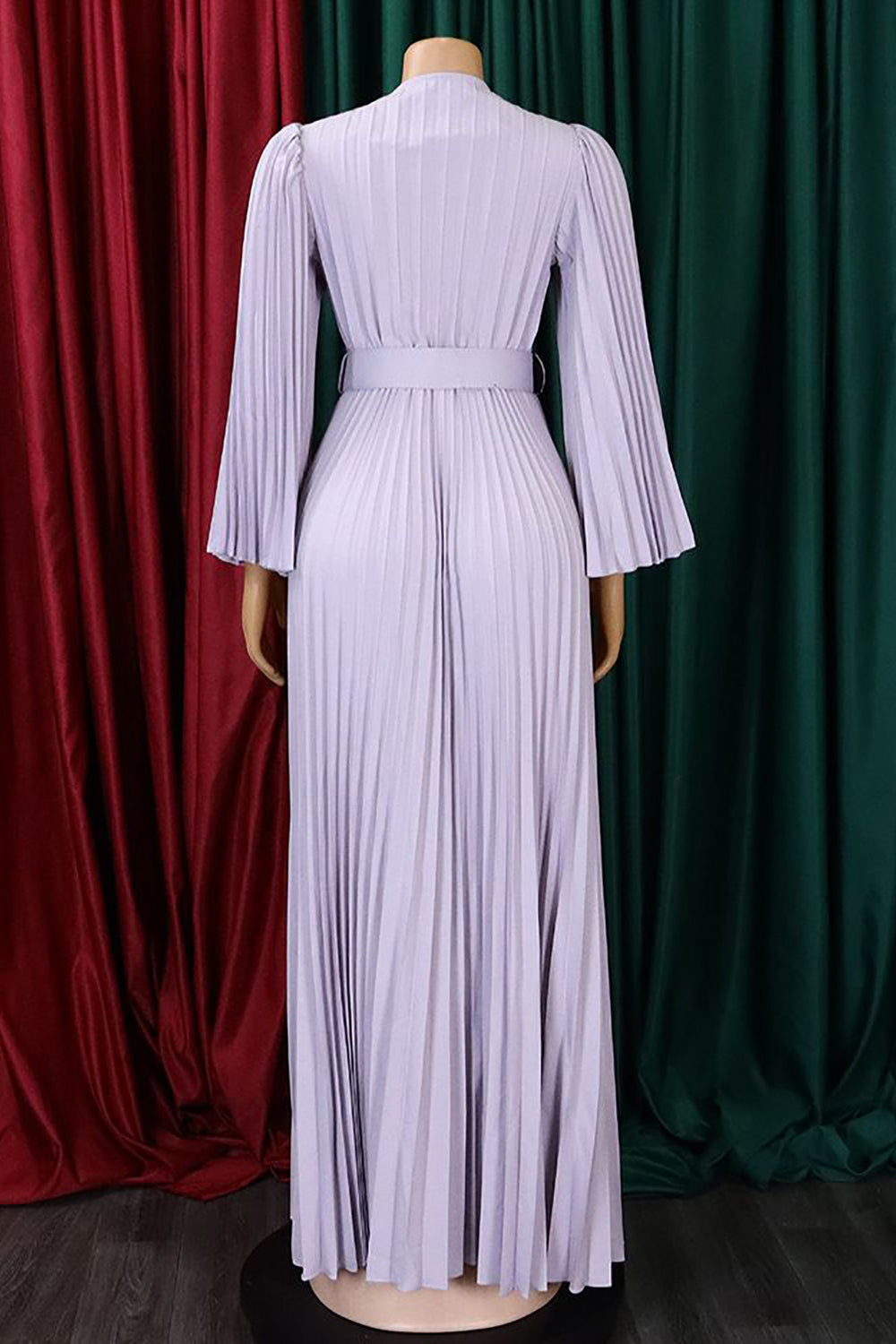 Robe d’invité de mariage longue plissée bleu ciel