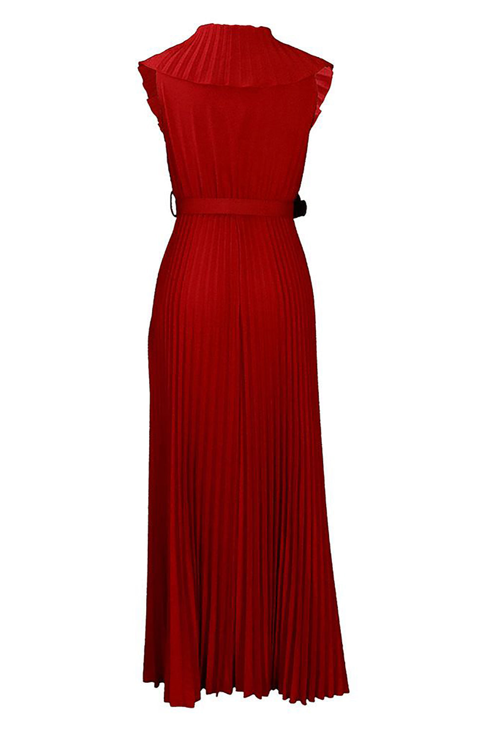 Plus Taille Purple Plissée Robe d’invité de mariage longue