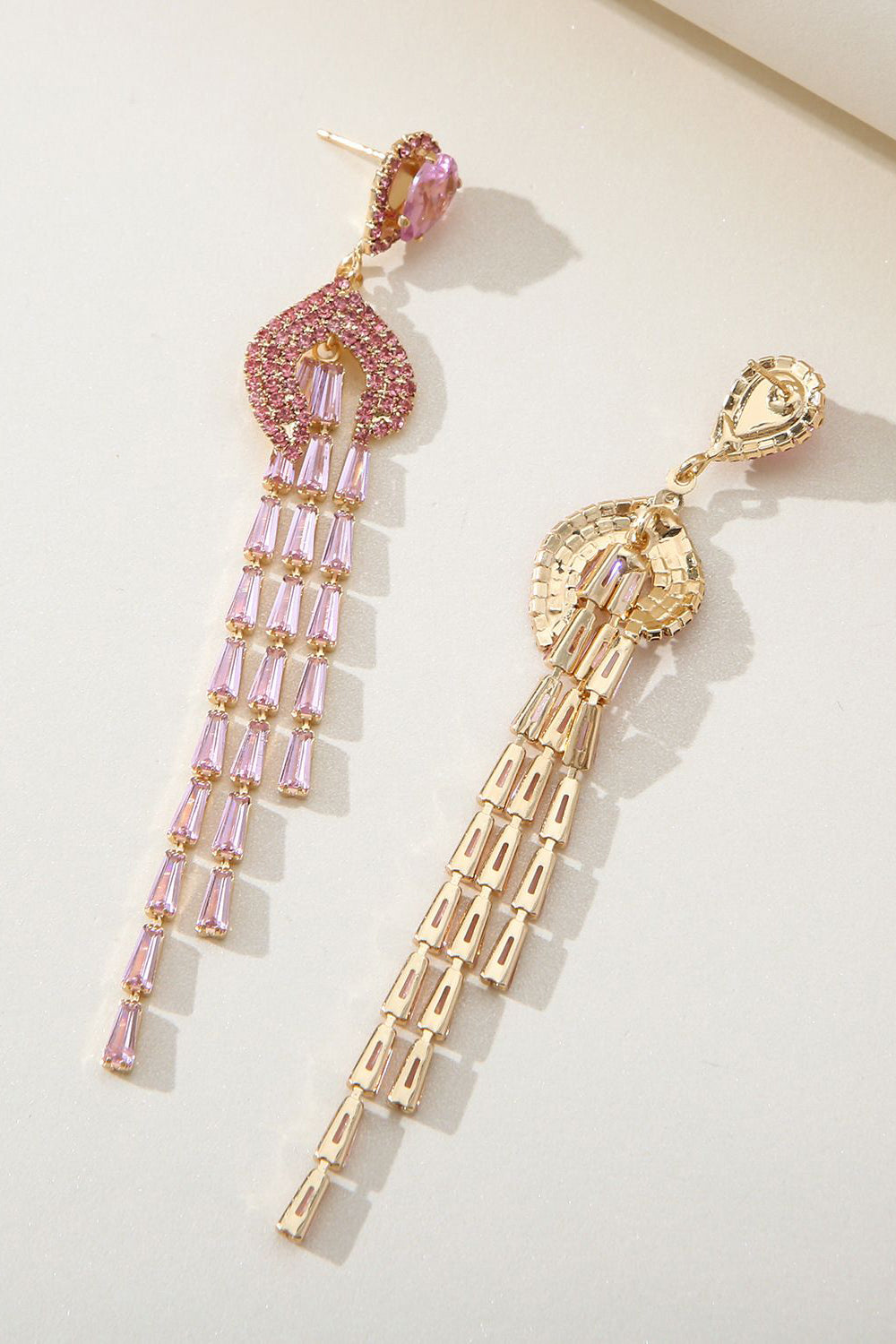 Strass Boucles d’oreilles géométriques en zircone