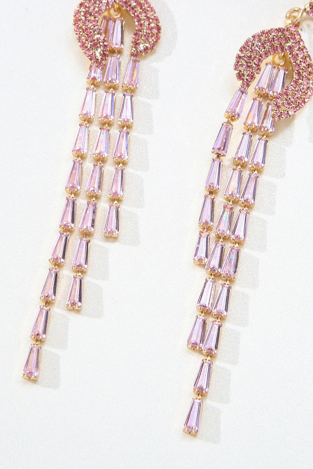 Strass Boucles d’oreilles géométriques en zircone