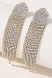 Strass dorés Boucles d’oreilles Long Tassel