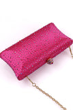 Sac à main scintillant Fuchsia strass soirée fête