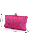 Sac à main scintillant Fuchsia strass soirée fête