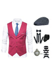 Gilet noir pour homme avec ensemble d’accessoires