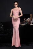 Robe de soirée longue abricot
