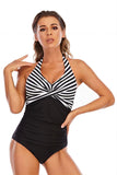 Maillot de bain Rayures Halter One Piece