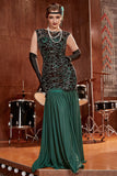 Rétro Robe de Soirée Années 20 A Paillettes