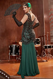 Rétro Robe de Soirée Années 20 A Paillettes