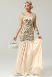 Rétro Robe de Soirée Années 20 A Paillettes
