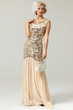 Rétro Robe de Soirée Années 20 A Paillettes