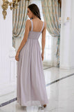 Robe de bal À paillettes grise a-line