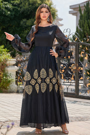 Noir Bateau Neck Robe Mère de La Mariée