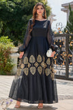 Noir Bateau Neck Robe Mère de La Mariée