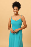 Spaghetti Straps Chiffon Jade Bridesmaid Robe