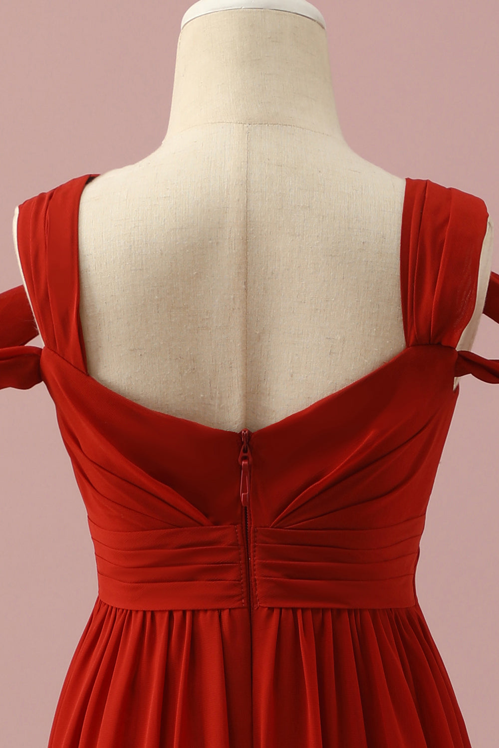 Robe de demoiselle d’honneur junior en mousseline de soie froide