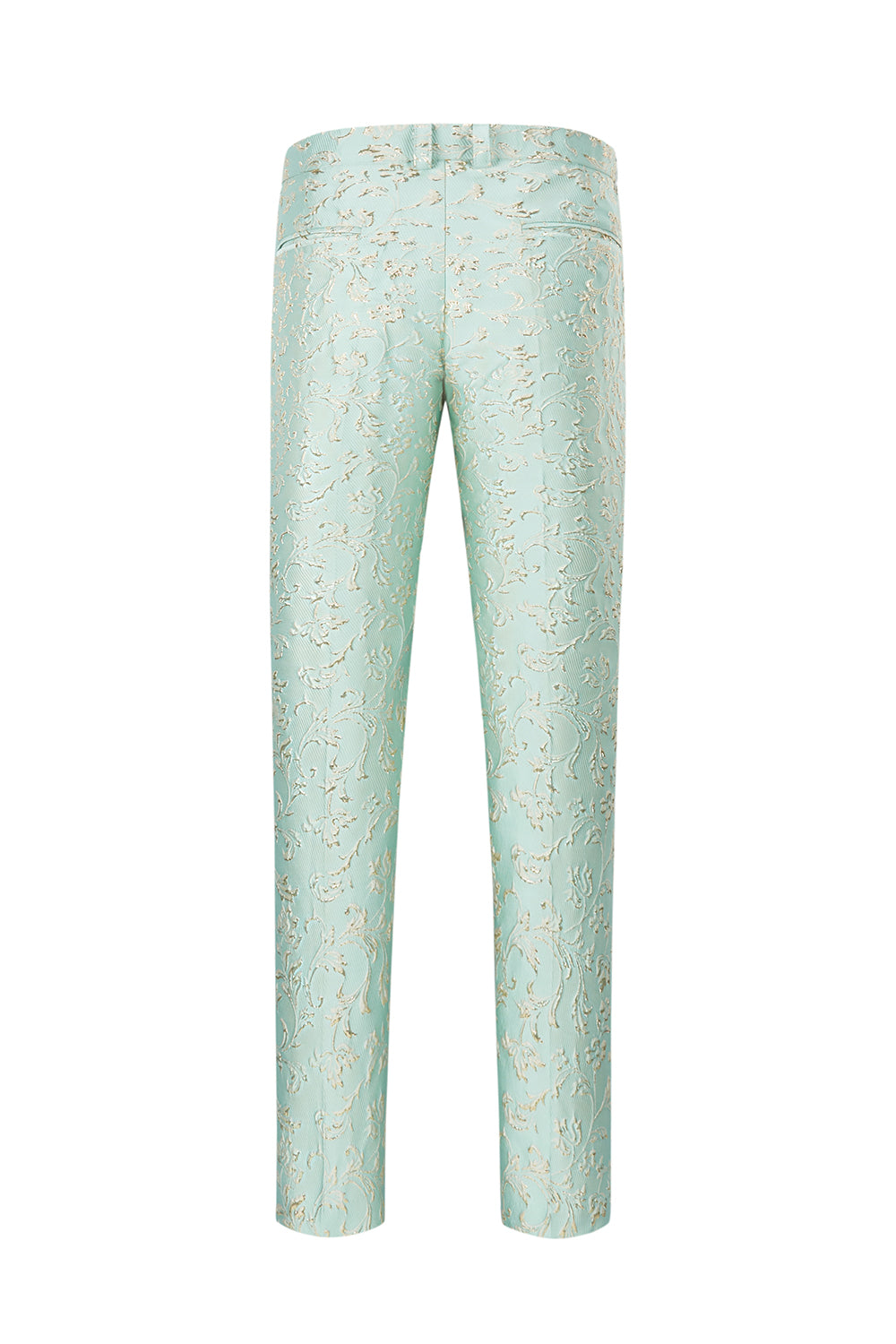 Mint Shawl Lapel One Button Jacquard Men’s Prom Suits