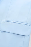 Light Blue Peak Lapel 2 pièces Costumes de bal pour hommes