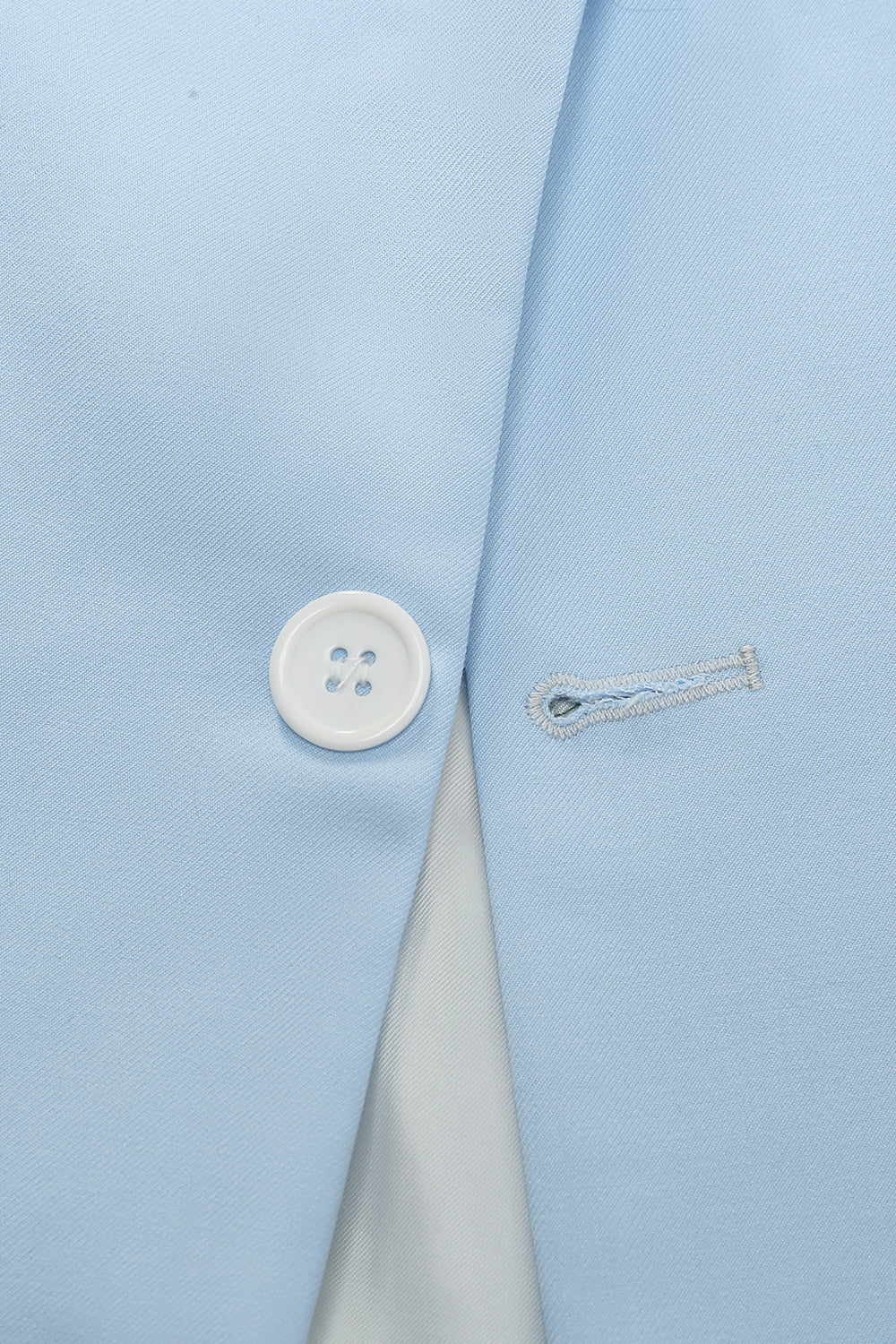 Light Blue Peak Lapel 2 pièces Costumes de bal pour hommes