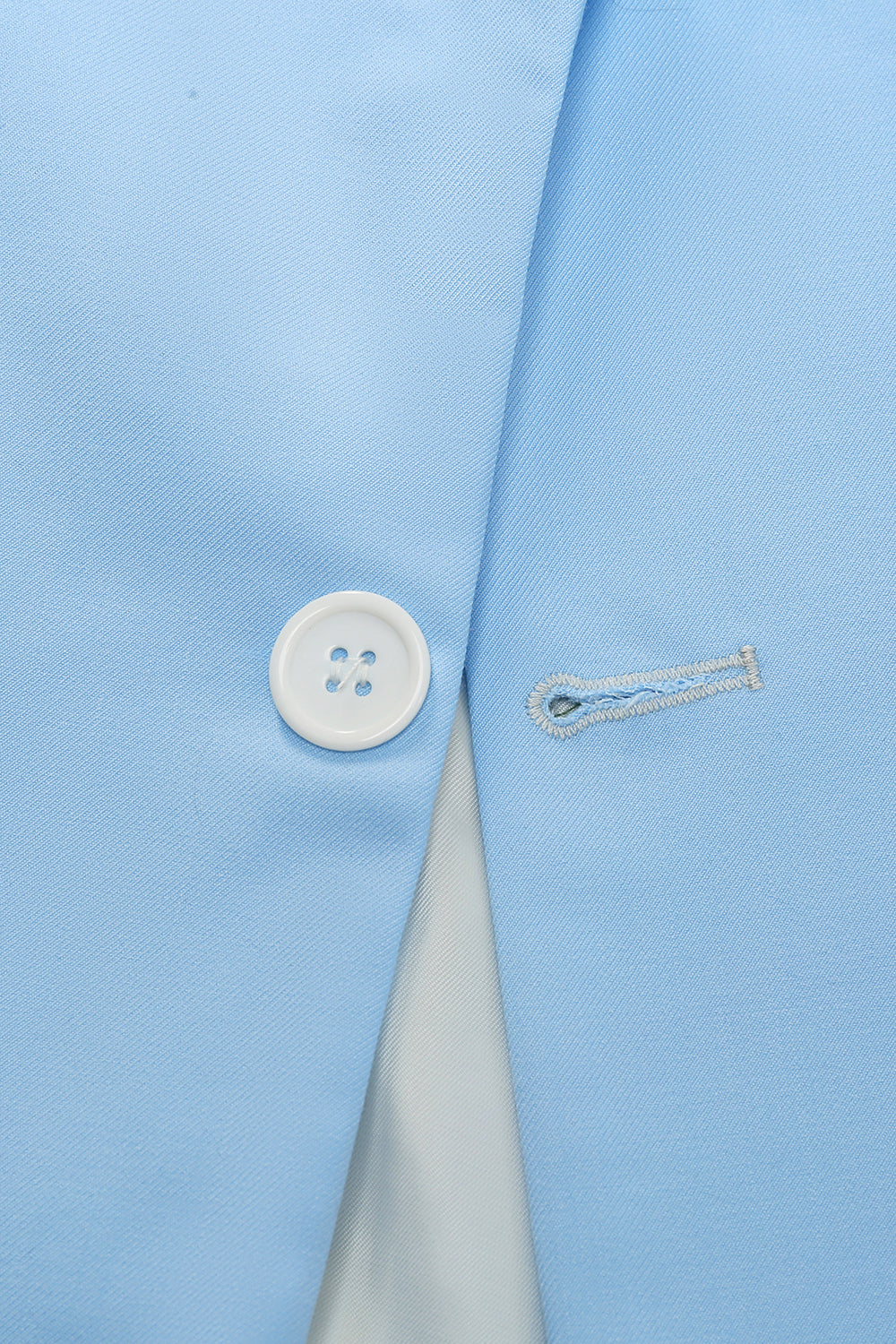 Peak Lapel Single Breasted Sky Blue Costume de bal pour hommes