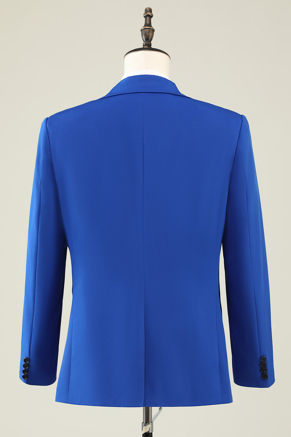 Slim Fit Peak Revers One Button Blue Costumes de bal pour hommes