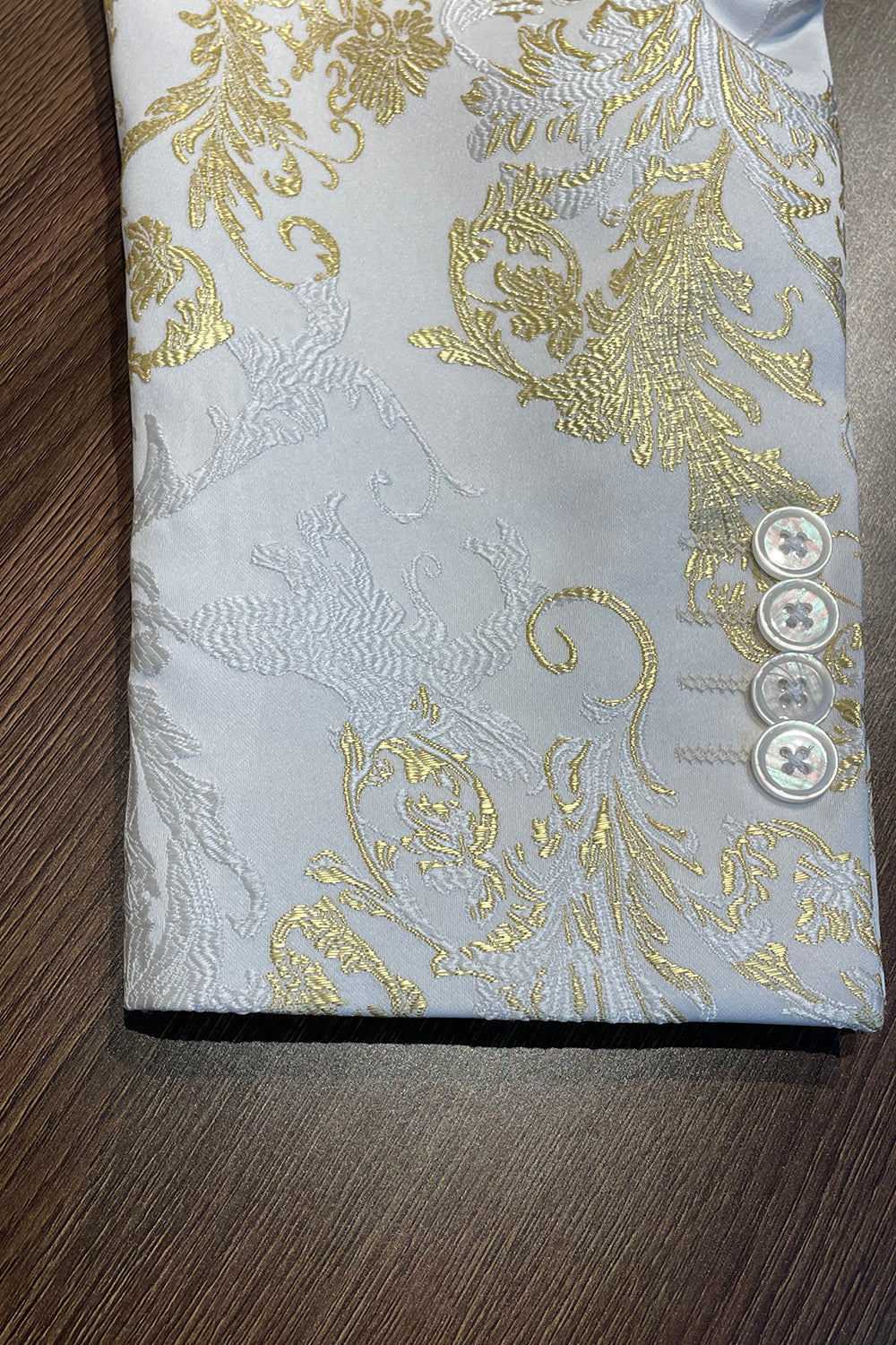 Champagne Peak Lapel Paillettes Blazer de bal pour hommes