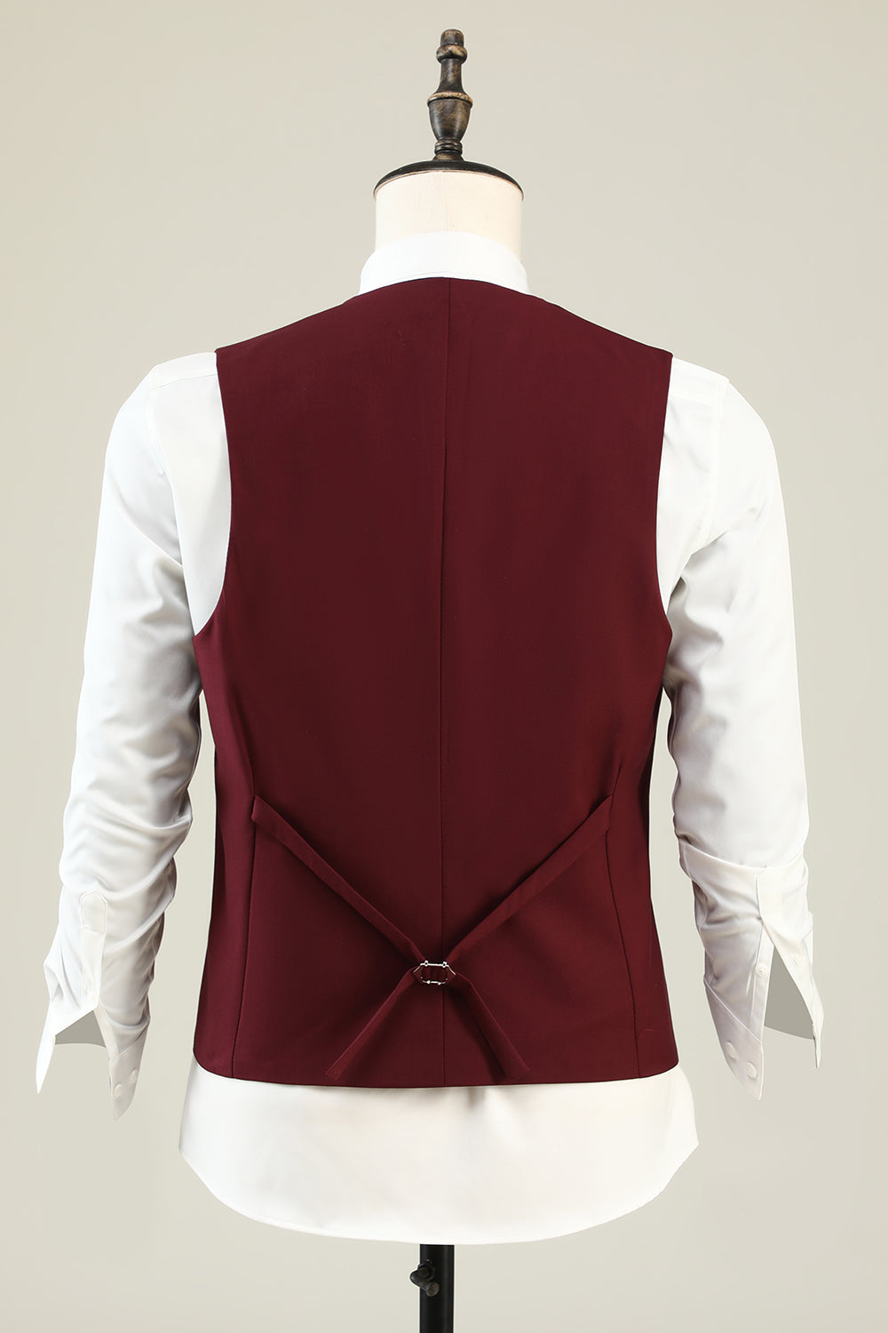 Burgundy Peak Lapel 3 pièces Costumes de soirée pour hommes