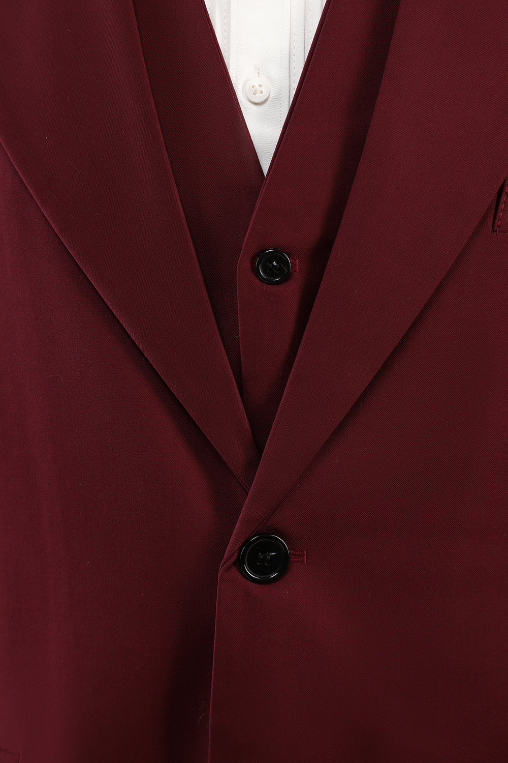 Burgundy Peak Lapel 3 pièces Costumes de soirée pour hommes