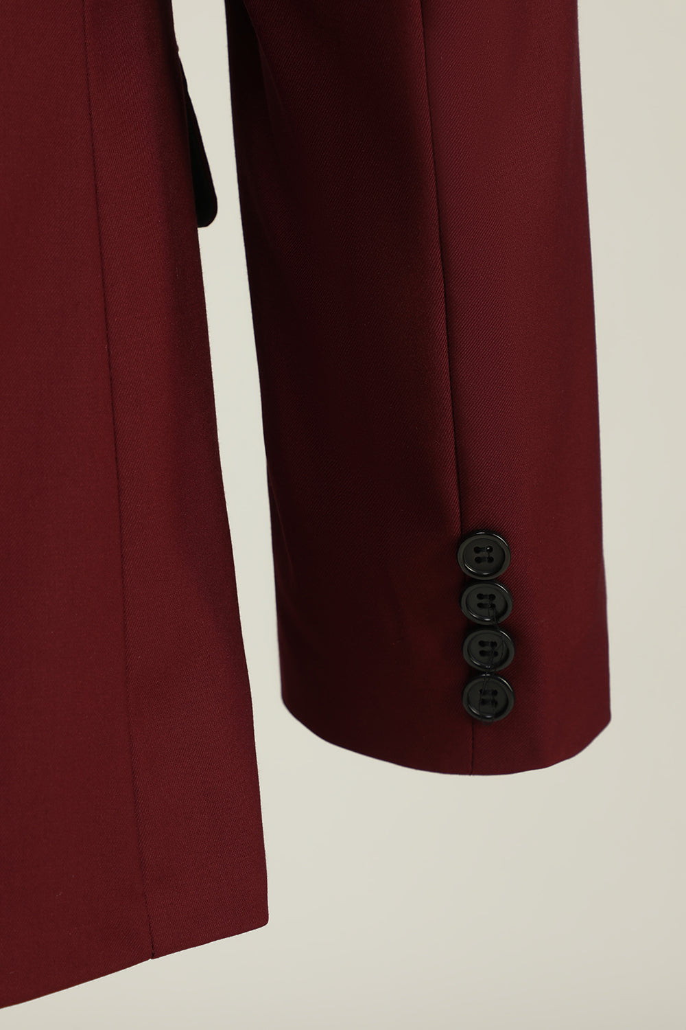 Burgundy Peak Lapel 3 pièces Costumes de soirée pour hommes