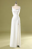 Robe de bal longue sirène blanche