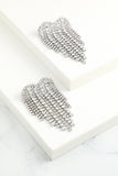 Boucles d'oreilles en Cristal Argenté Brillant