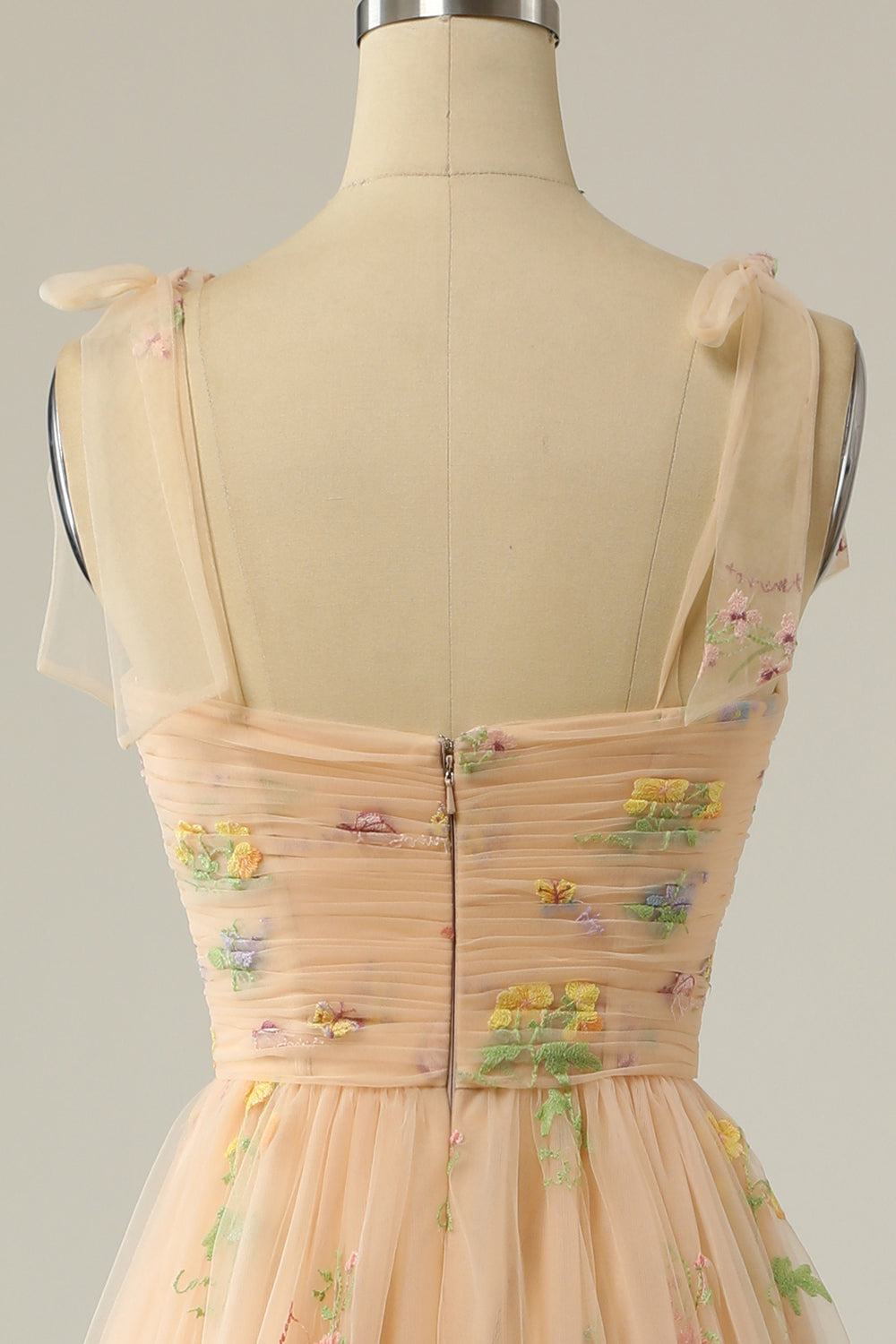 Broderie Champagne Robe Longue Prom