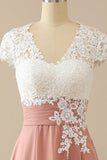 Robe Mère de Mariée Manches Courtes