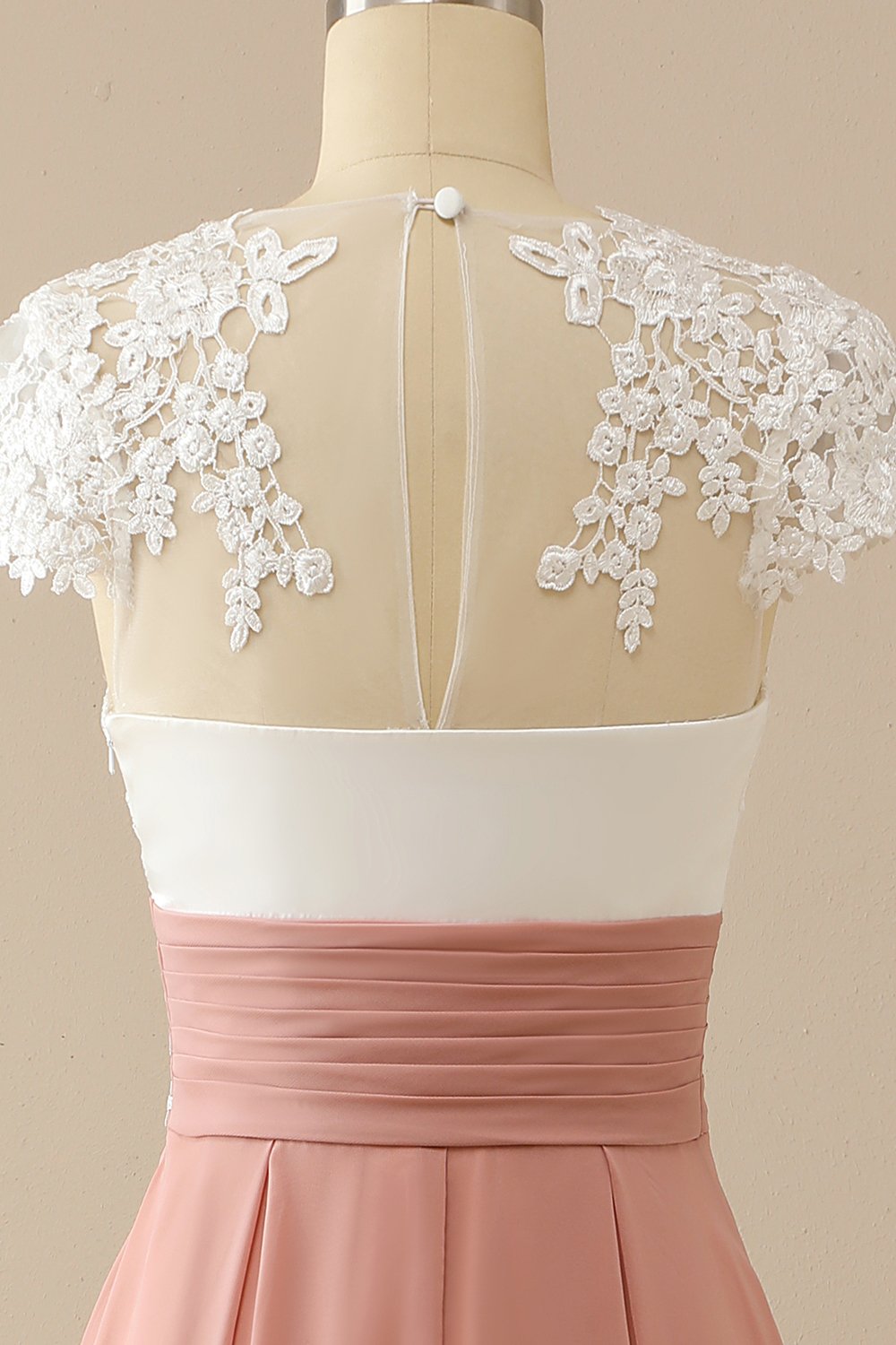 Robe Mère de Mariée Manches Courtes