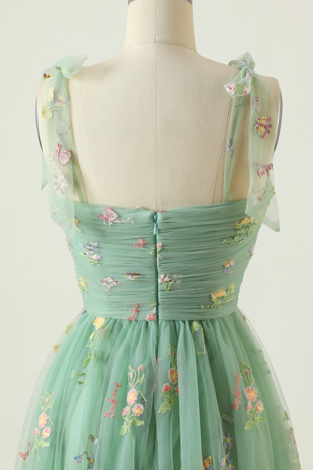 Broderie Champagne Robe Longue Prom