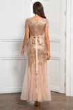 Champagne Paillettes Robe Mère de La Mariée