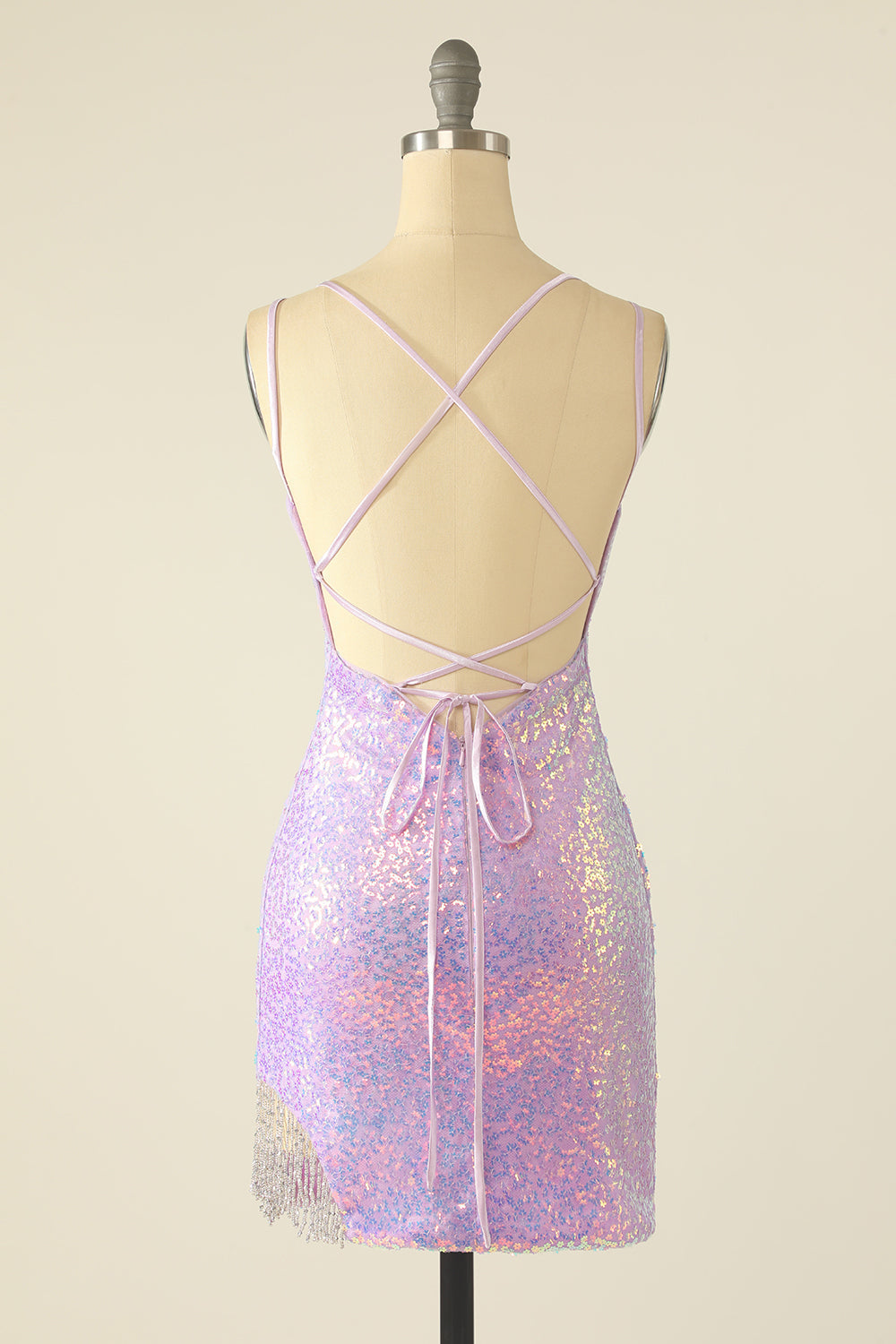 Paillettes bleues Robe De retour serrée