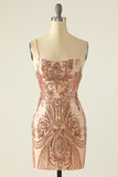 Robe De retour à paillettes marine