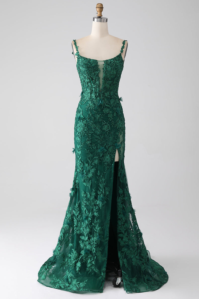 Robe de soirée 5006 vert foncé